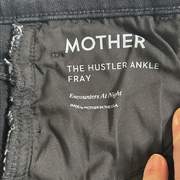 MOTHER The Hustler Ankle Fray in Encounters At Night Women's Size 27 - Picture 12 of 15